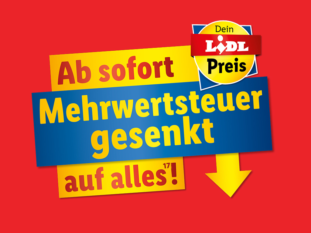 Senkung Mehrwertsteuer:"Frühgeburt" bei LIDL
