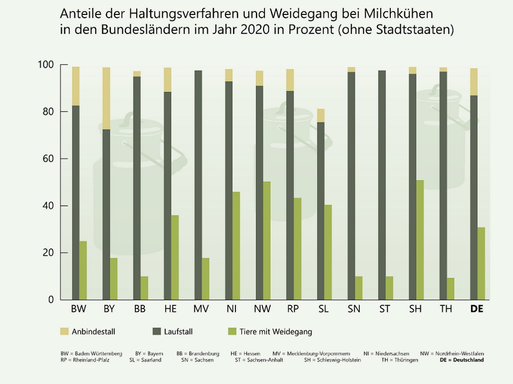 Landwirtschaftszählung: Weitere Details zur Rinderhaltung in Bayern